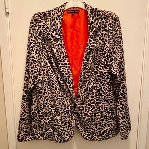 Leopard Print Blazer